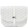 GOYARD BELVÉDÈRE PM CROSSBODY BAG IN WHITE