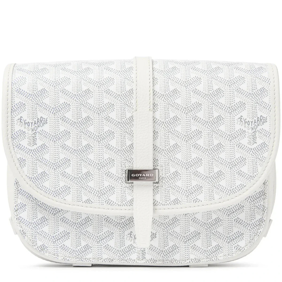 GOYARD BELVÉDÈRE PM CROSSBODY BAG IN WHITE