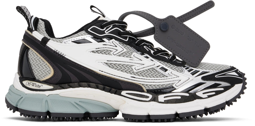 OFF-WHITE BE RIGHT BACK SNEAKERS IN GRAY & BLACK