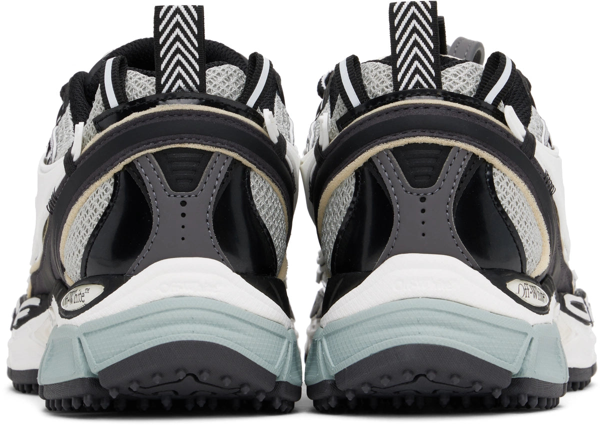 OFF-WHITE BE RIGHT BACK SNEAKERS IN GRAY & BLACK