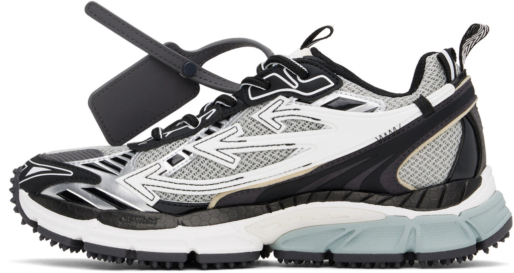 OFF-WHITE BE RIGHT BACK SNEAKERS IN GRAY & BLACK