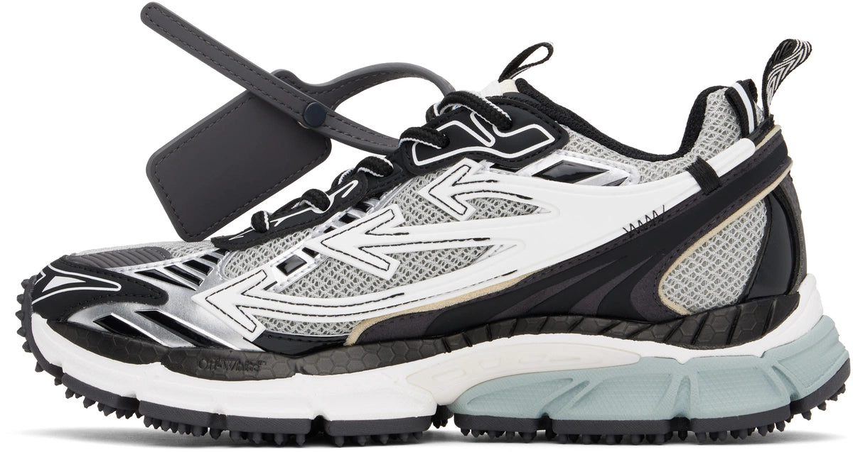 OFF-WHITE BE RIGHT BACK SNEAKERS IN GRAY & BLACK