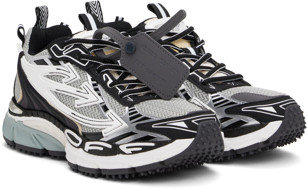 OFF-WHITE BE RIGHT BACK SNEAKERS IN GRAY & BLACK