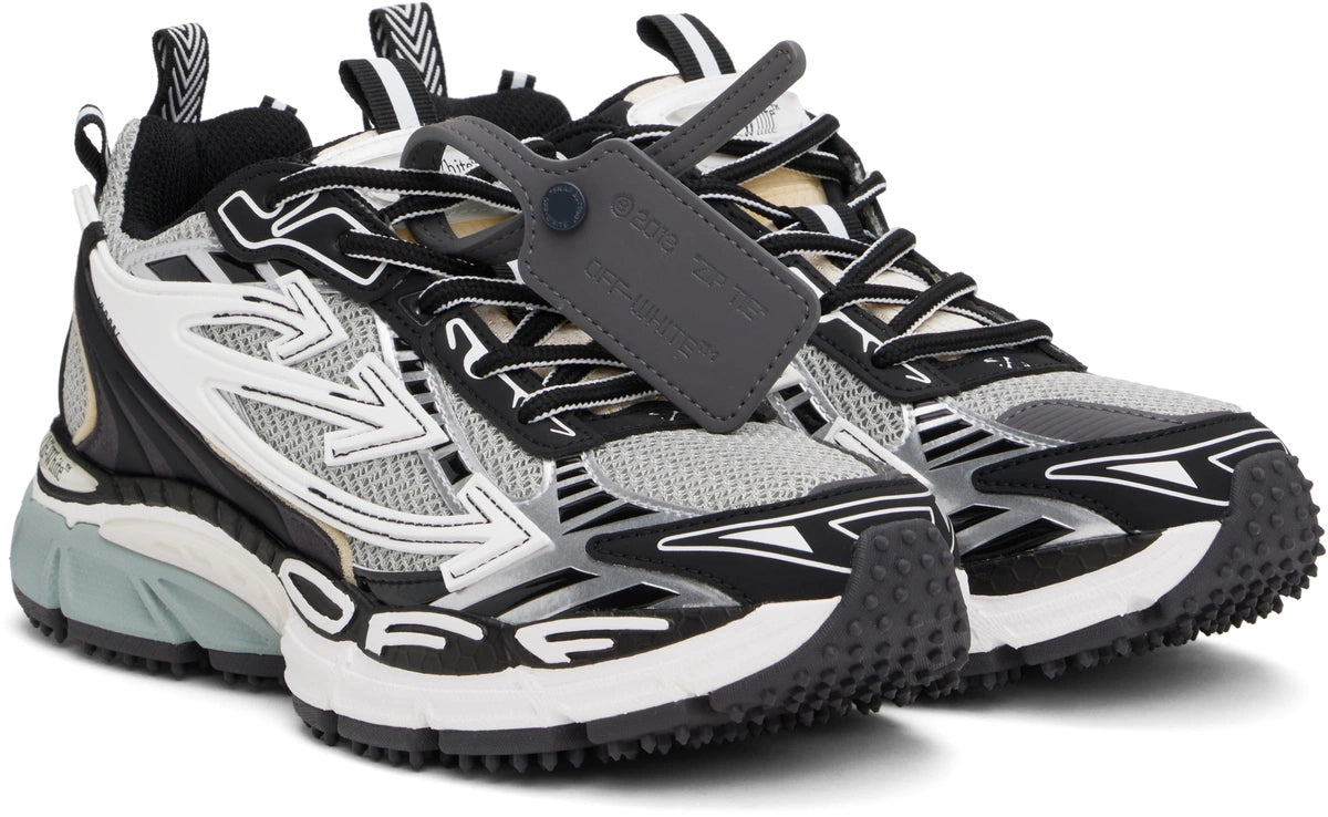 OFF-WHITE BE RIGHT BACK SNEAKERS IN GRAY & BLACK