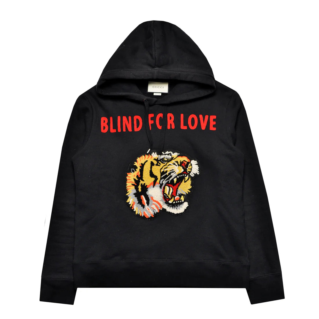 GUCCI TIGER HEAD ACCENT ‘BLIND FOR LOVE’ HOODIE
