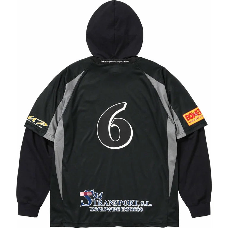 SUPREME HOODED SOCCER JERSEY