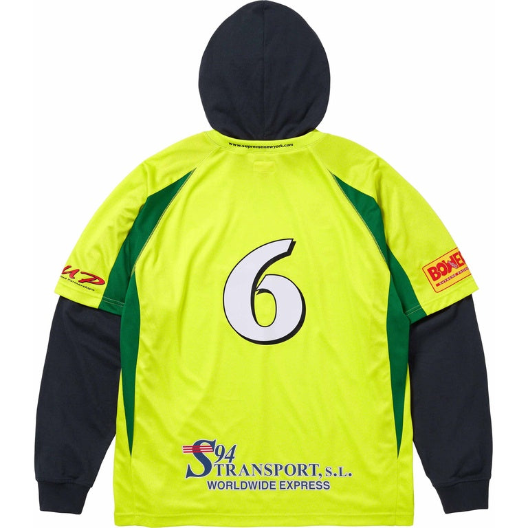 SUPREME HOODED SOCCER JERSEY