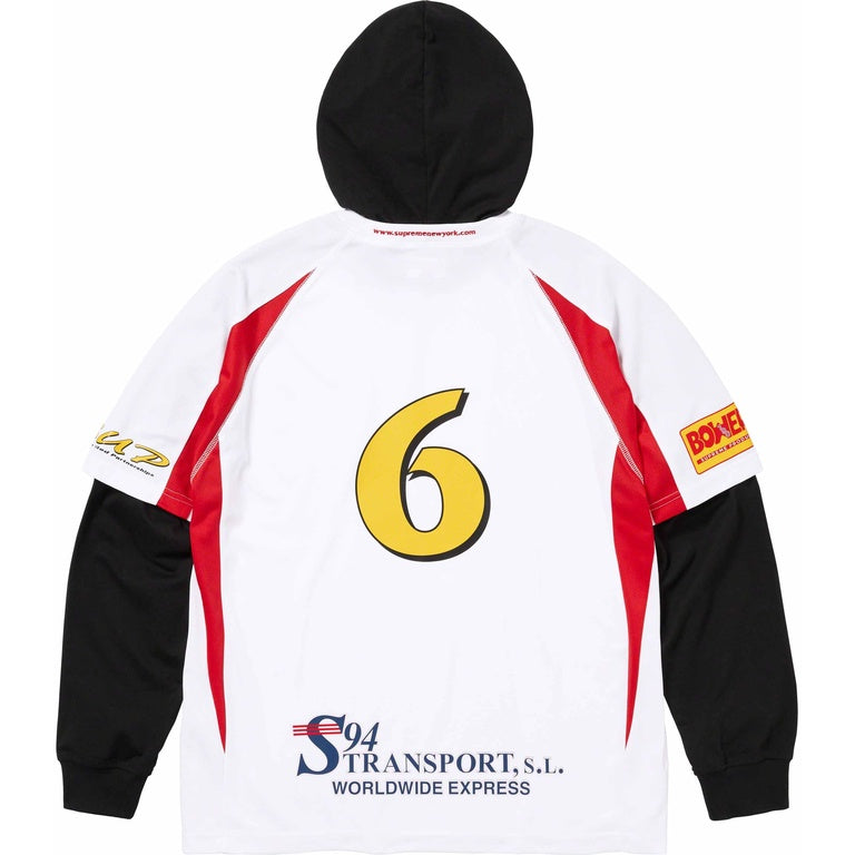 SUPREME HOODED SOCCER JERSEY
