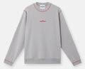 STONE ISLAND COTTON FLEECE CREWNECK SWEATSHIRT GREY