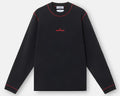 STONE ISLAND COTTON FLEECE CREWNECK SWEATSHIRT BLACK