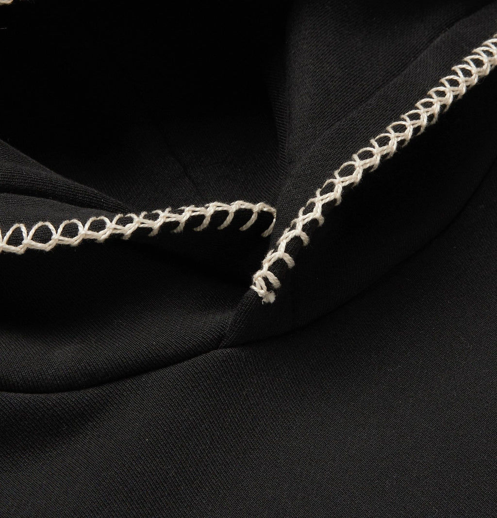 AMIRI ETERNAL HAPPINESS OVERSIZED FIT HOODIE IN BLACK