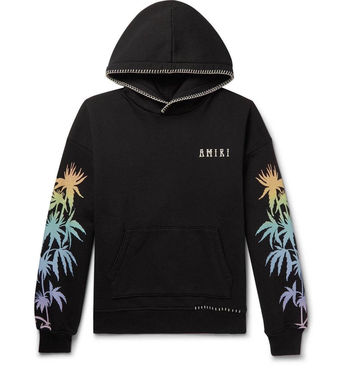 AMIRI ETERNAL HAPPINESS OVERSIZED FIT HOODIE IN BLACK