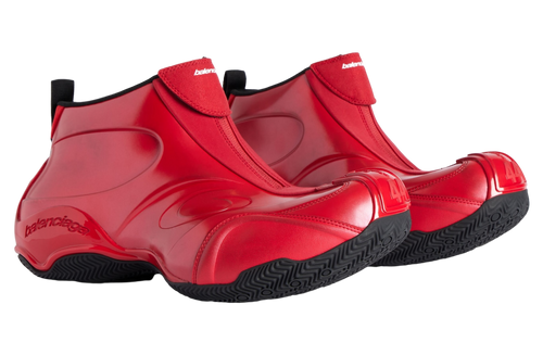 BALENCIAGA BASKETBALL SNEAKER IN RED/BLACK