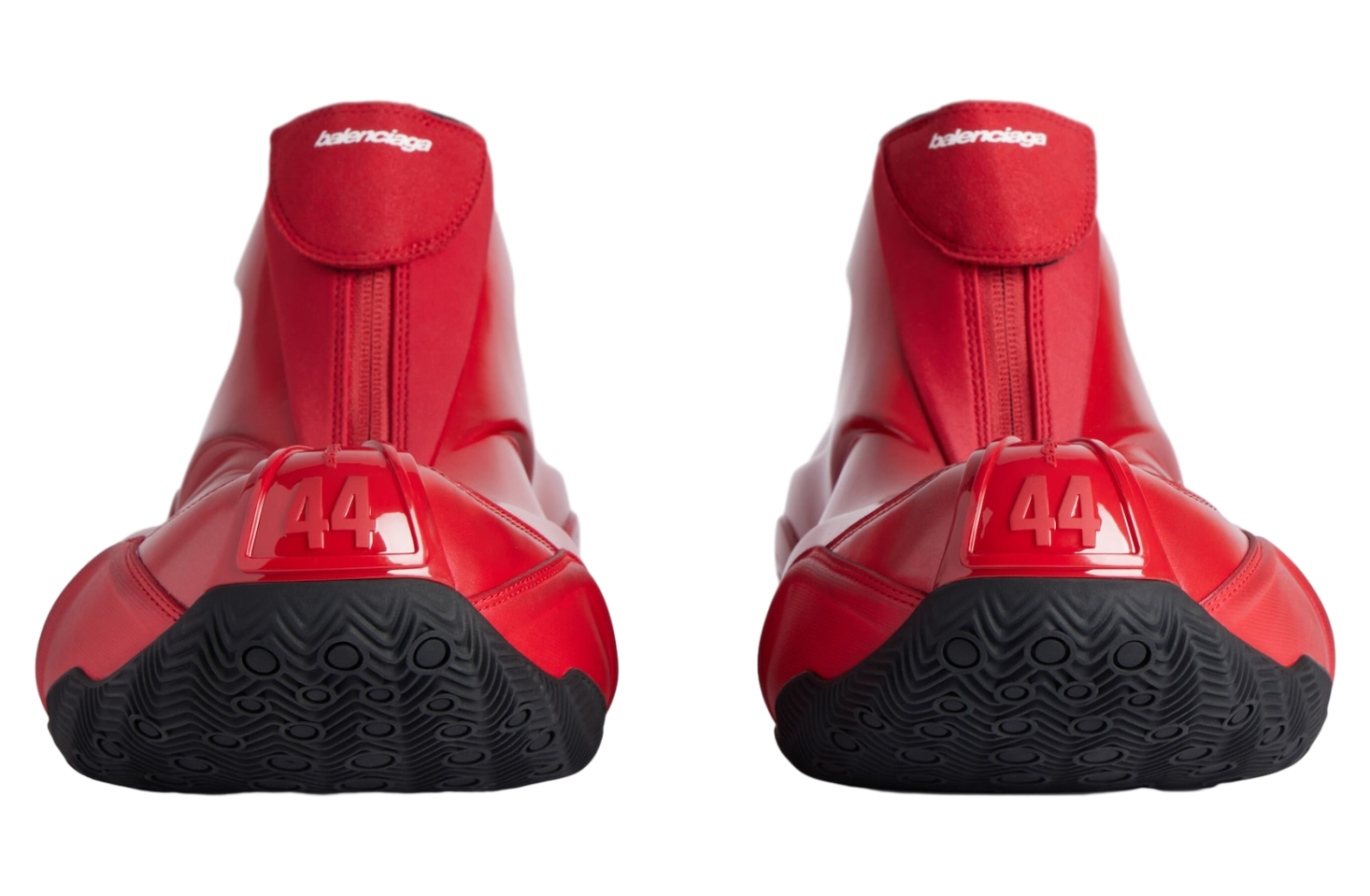 BALENCIAGA BASKETBALL SNEAKER IN RED/BLACK