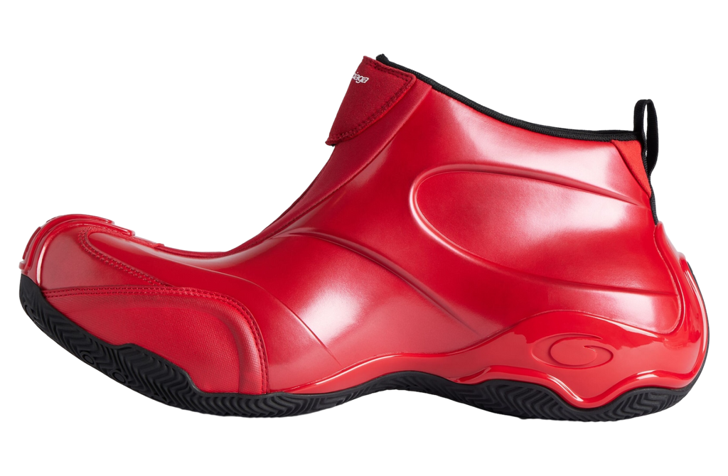 BALENCIAGA BASKETBALL SNEAKER IN RED/BLACK
