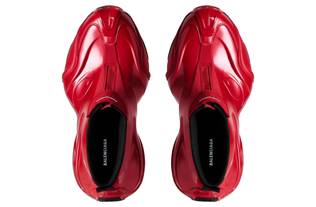 BALENCIAGA BASKETBALL SNEAKER IN RED/BLACK