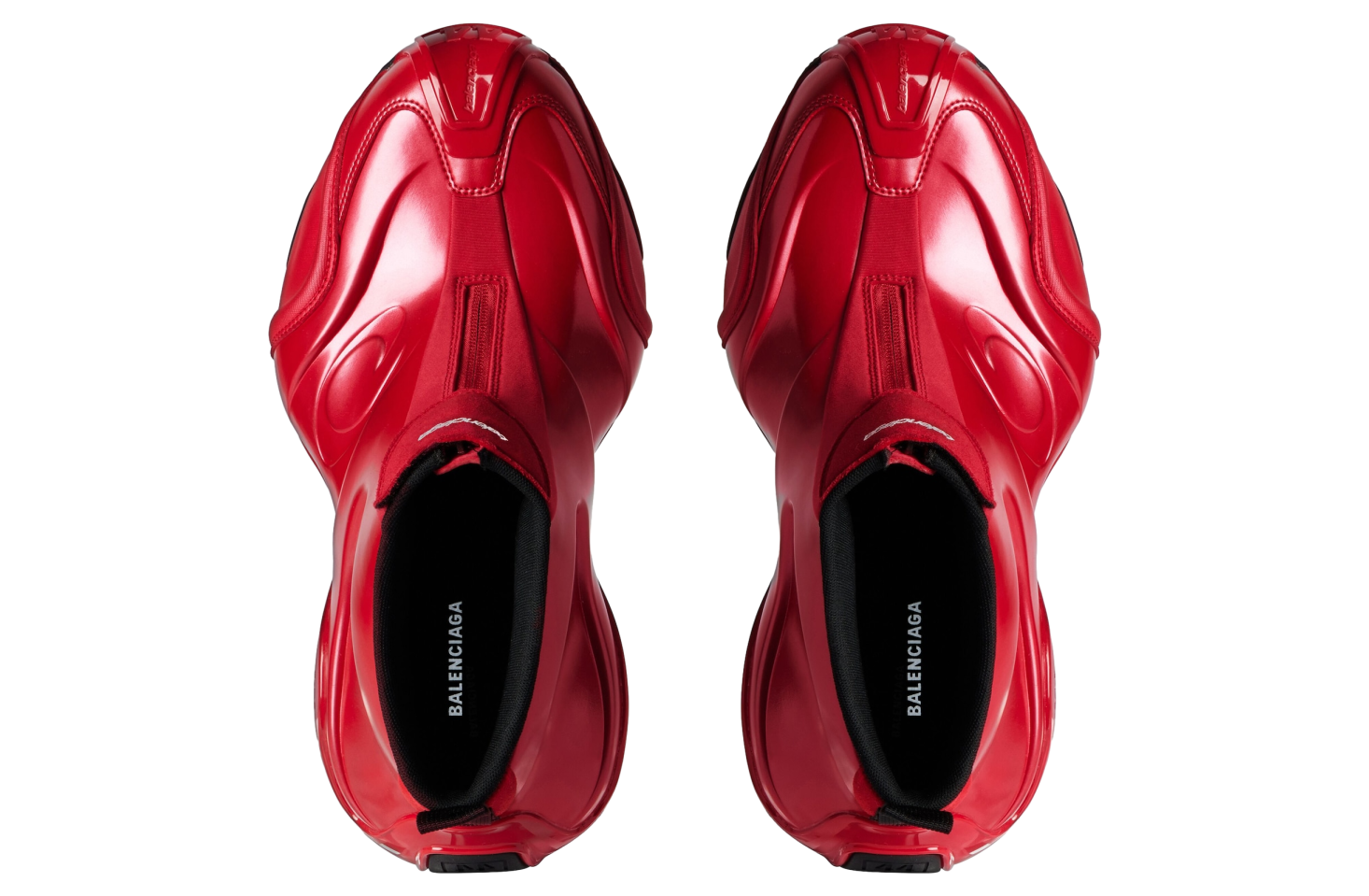 BALENCIAGA BASKETBALL SNEAKER IN RED/BLACK