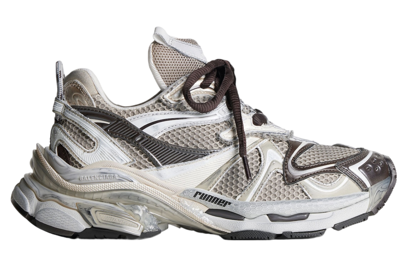 BALENCIAGA RUNNER 2.0 IN BEIGE BROWN