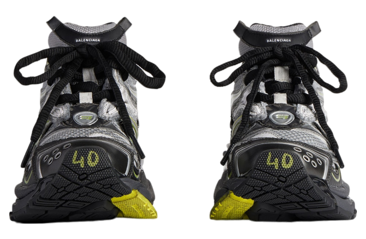 BALENCIAGA RUNNER 2.0 IN SILVER / VOLT