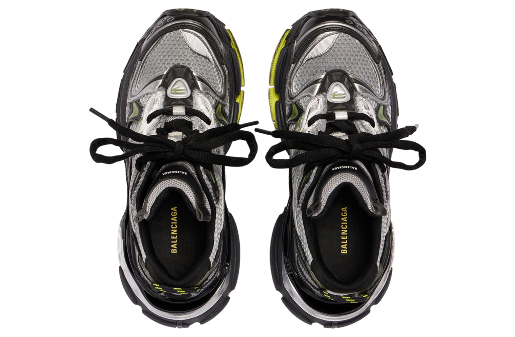 BALENCIAGA RUNNER 2.0 IN SILVER / VOLT