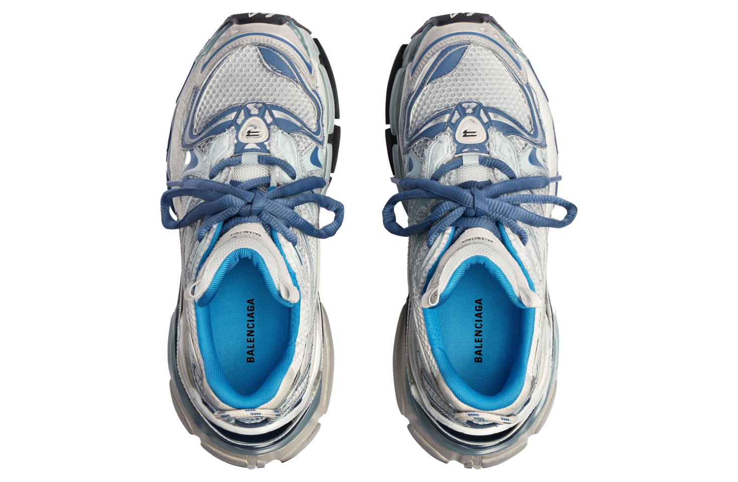 BALENCIAGA RUNNER 2.0 IN WHITE / BLUE