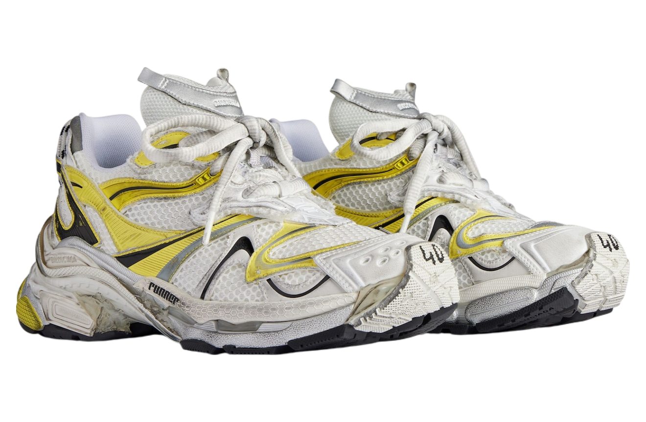 BALENCIAGA RUNNER 2.0 IN WHITE / YELLOW