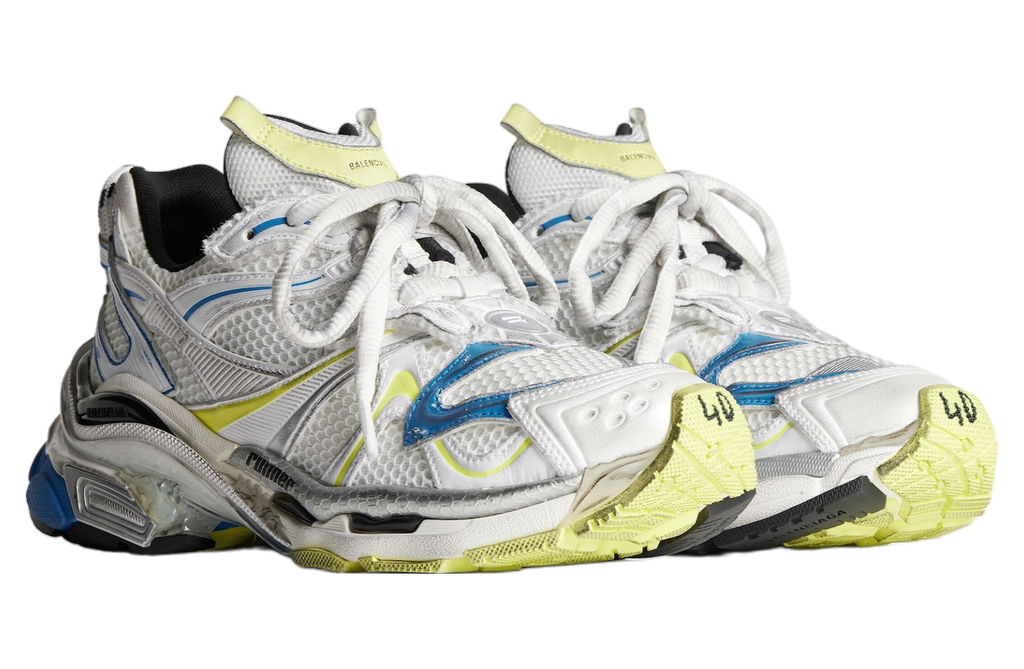 BALENCIAGA RUNNER 2.0 IN WHITE / YELLOW / BLUE