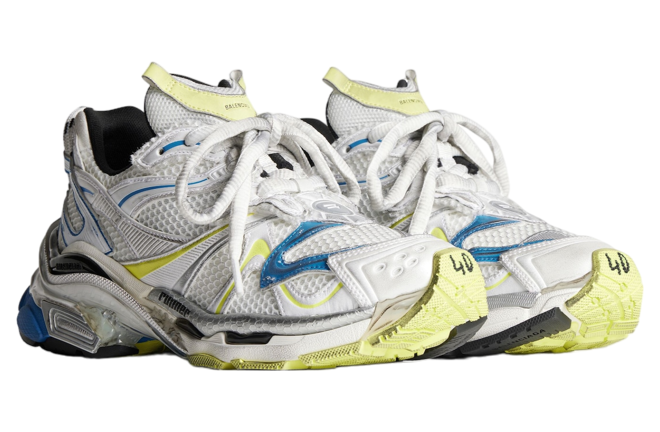 BALENCIAGA RUNNER 2.0 IN WHITE / YELLOW / BLUE