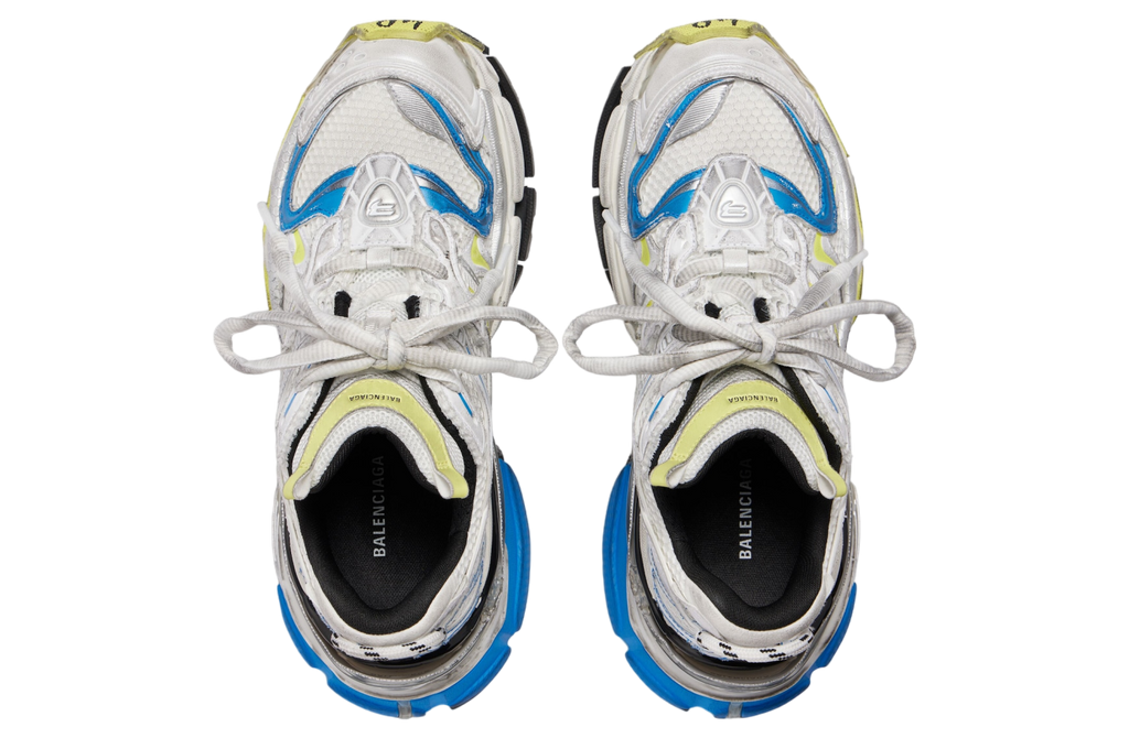 BALENCIAGA RUNNER 2.0 IN WHITE / YELLOW / BLUE