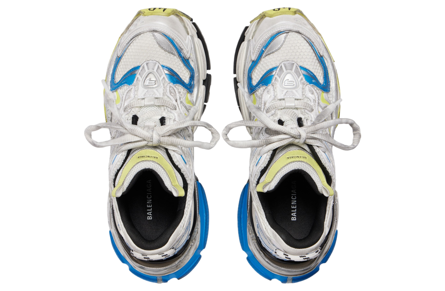 BALENCIAGA RUNNER 2.0 IN WHITE / YELLOW / BLUE