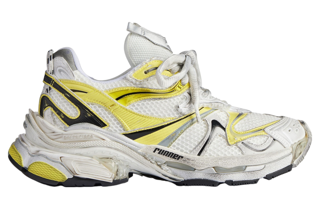 BALENCIAGA RUNNER 2.0 IN WHITE / YELLOW