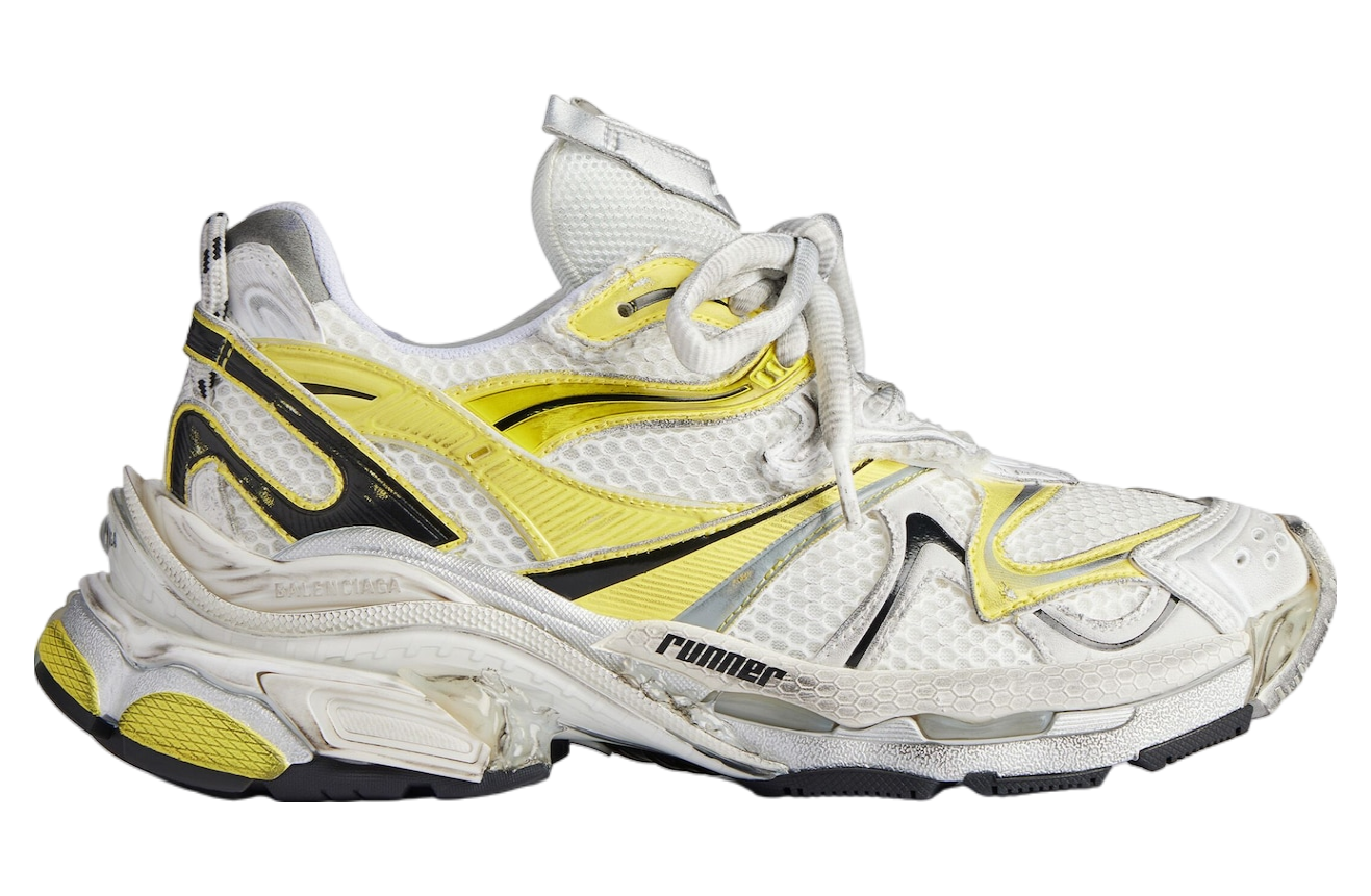 BALENCIAGA RUNNER 2.0 IN WHITE / YELLOW