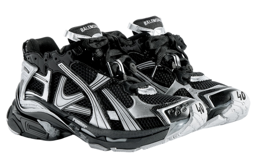 BALENCIAGA RUNNER IN BLACK / SILVER