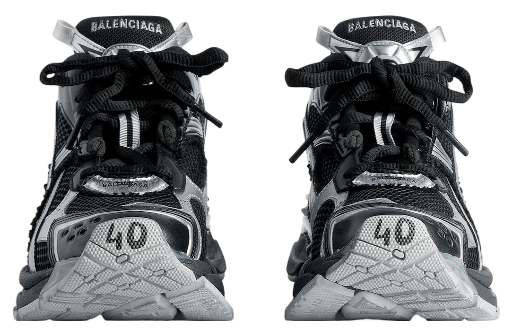BALENCIAGA RUNNER IN BLACK / SILVER