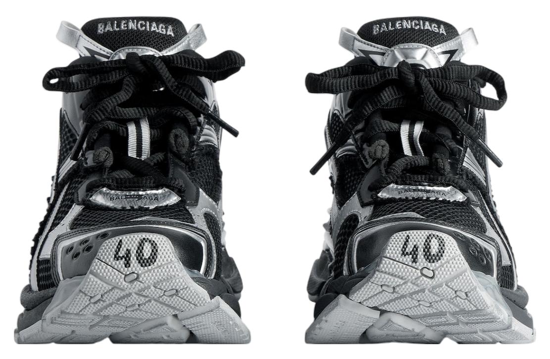 BALENCIAGA RUNNER IN BLACK / SILVER