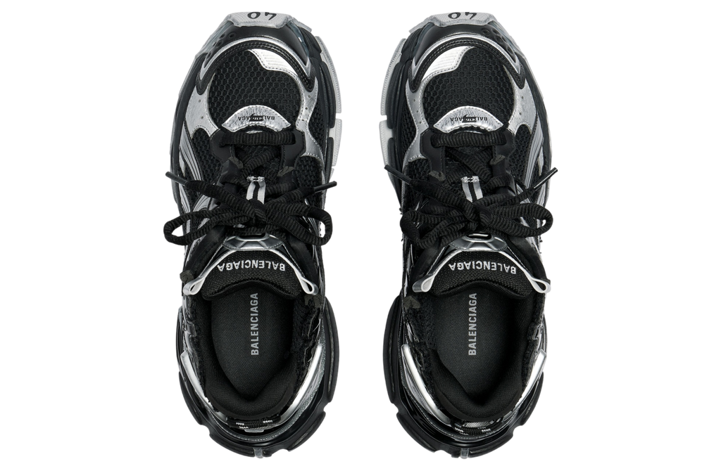 BALENCIAGA RUNNER IN BLACK / SILVER