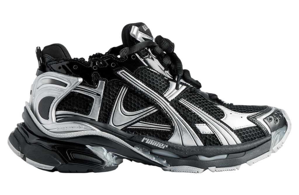 BALENCIAGA RUNNER IN BLACK / SILVER