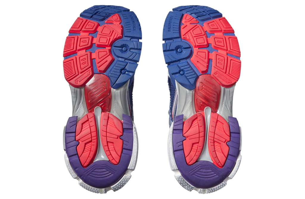 BALENCIAGA RUNNER IN GRADIENT NAVY / RED