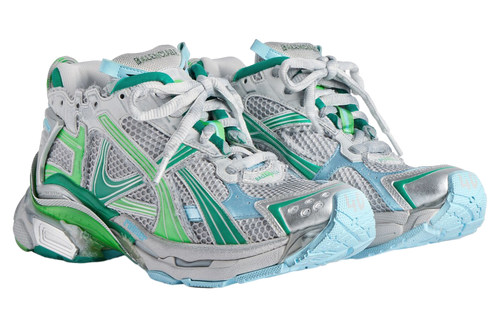 BALENCIAGA RUNNER IN GREY / GREEN