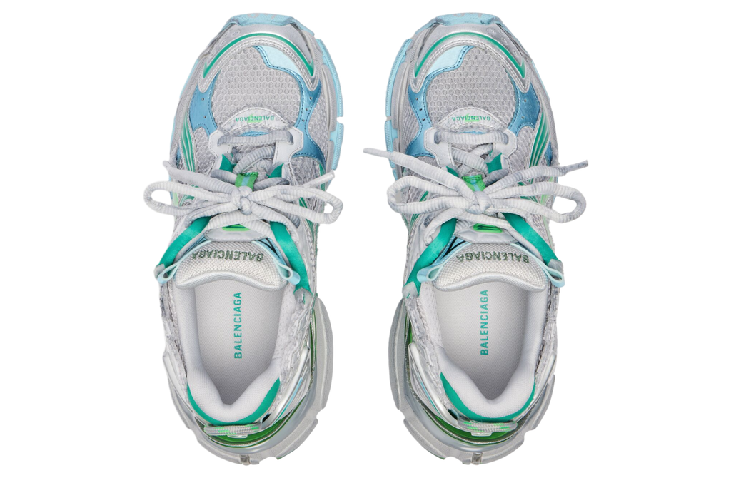 BALENCIAGA RUNNER IN GREY / GREEN
