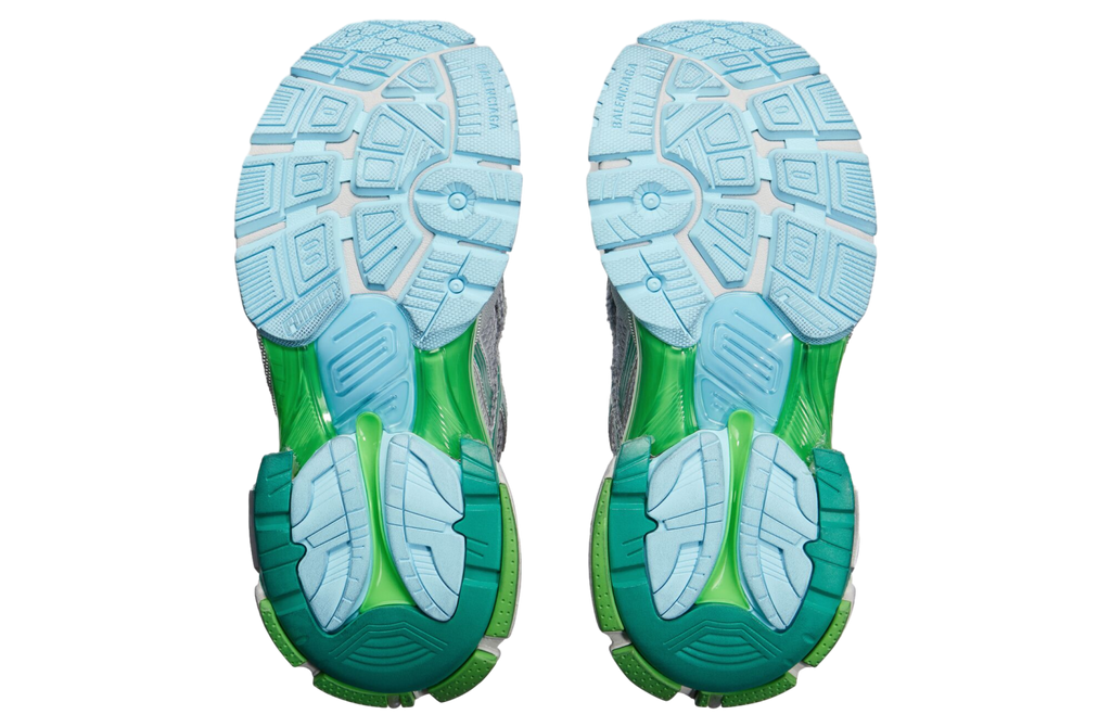 BALENCIAGA RUNNER IN GREY / GREEN