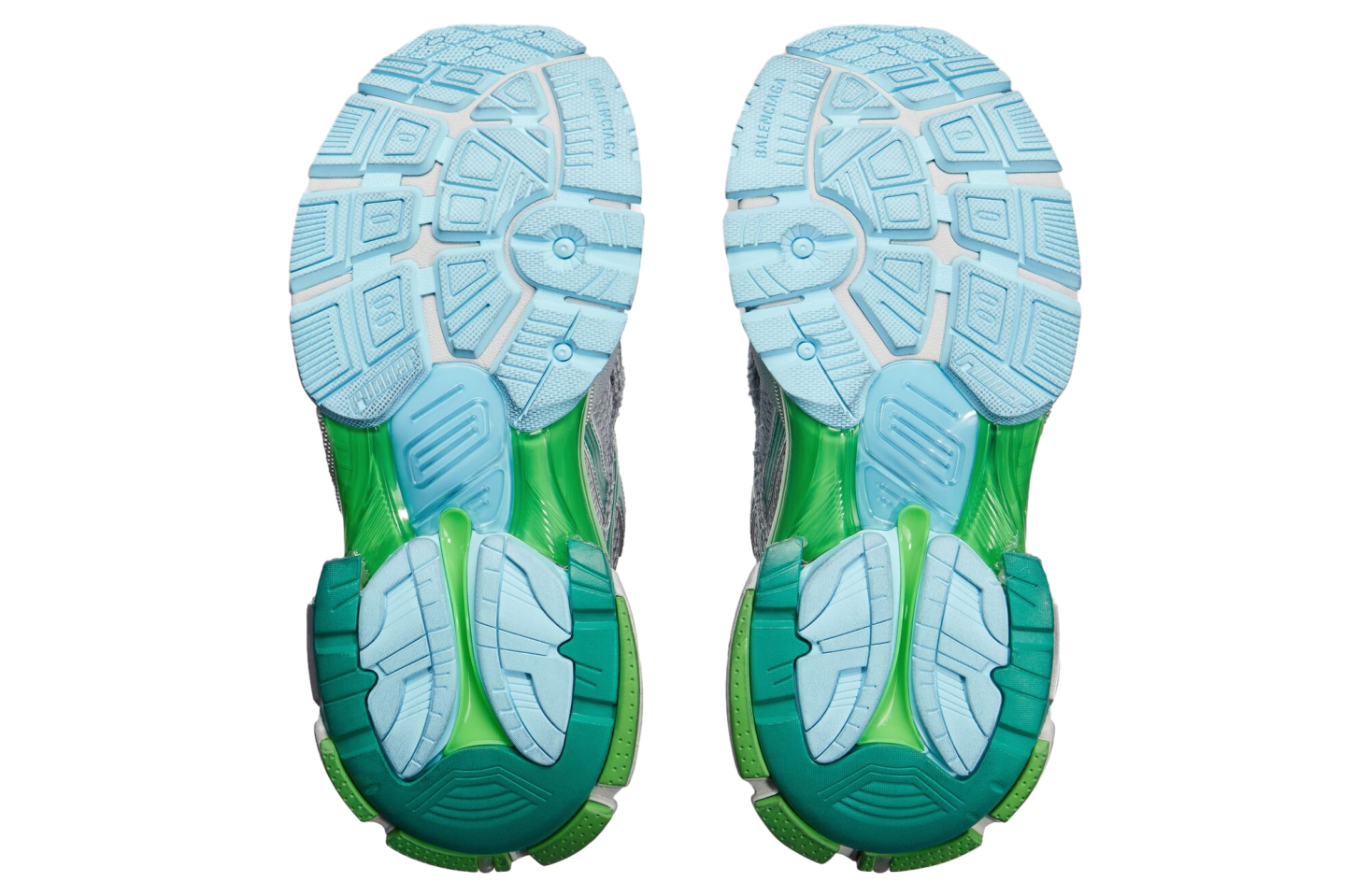 BALENCIAGA RUNNER IN GREY / GREEN