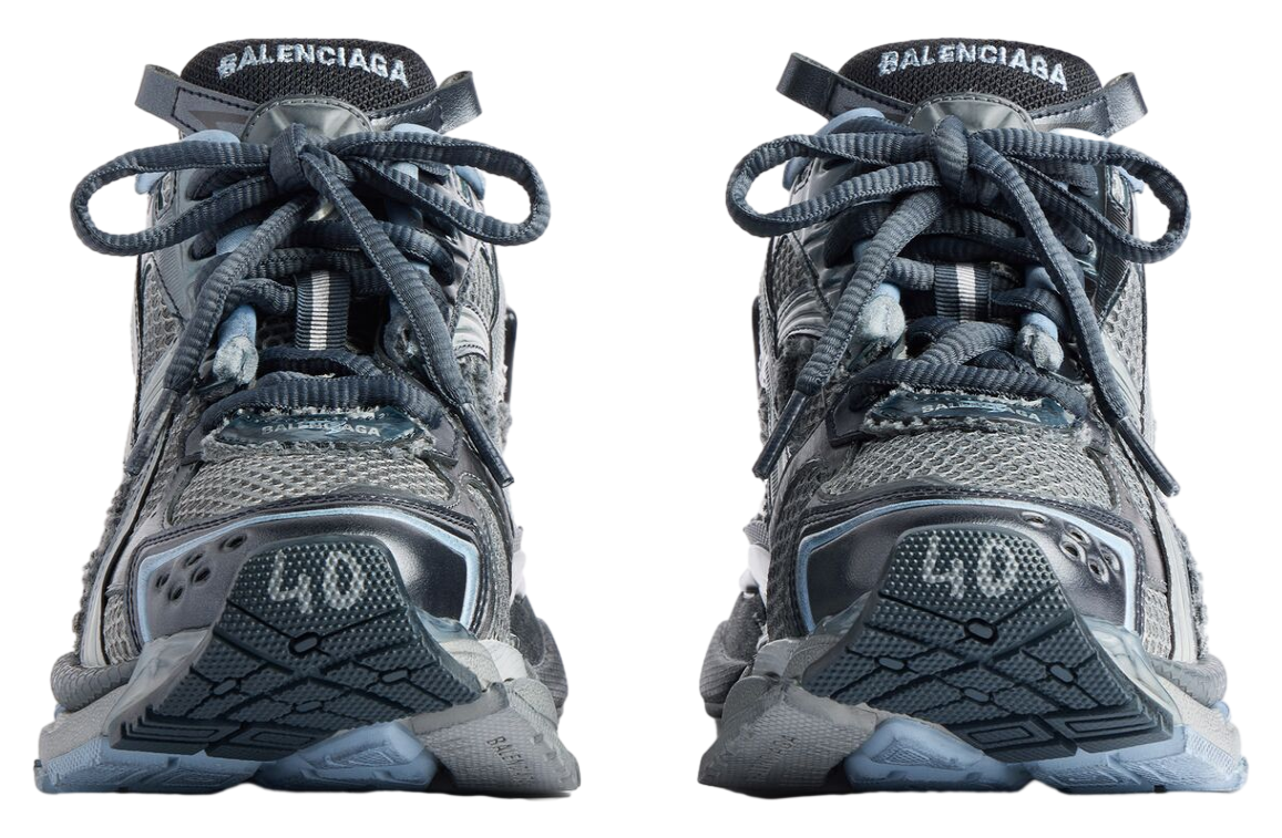 BALENCIAGA RUNNER IN GREY / NAVY