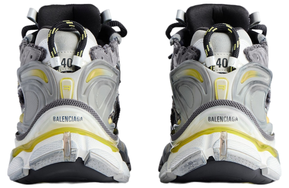 BALENCIAGA RUNNER IN GREY / YELLOW