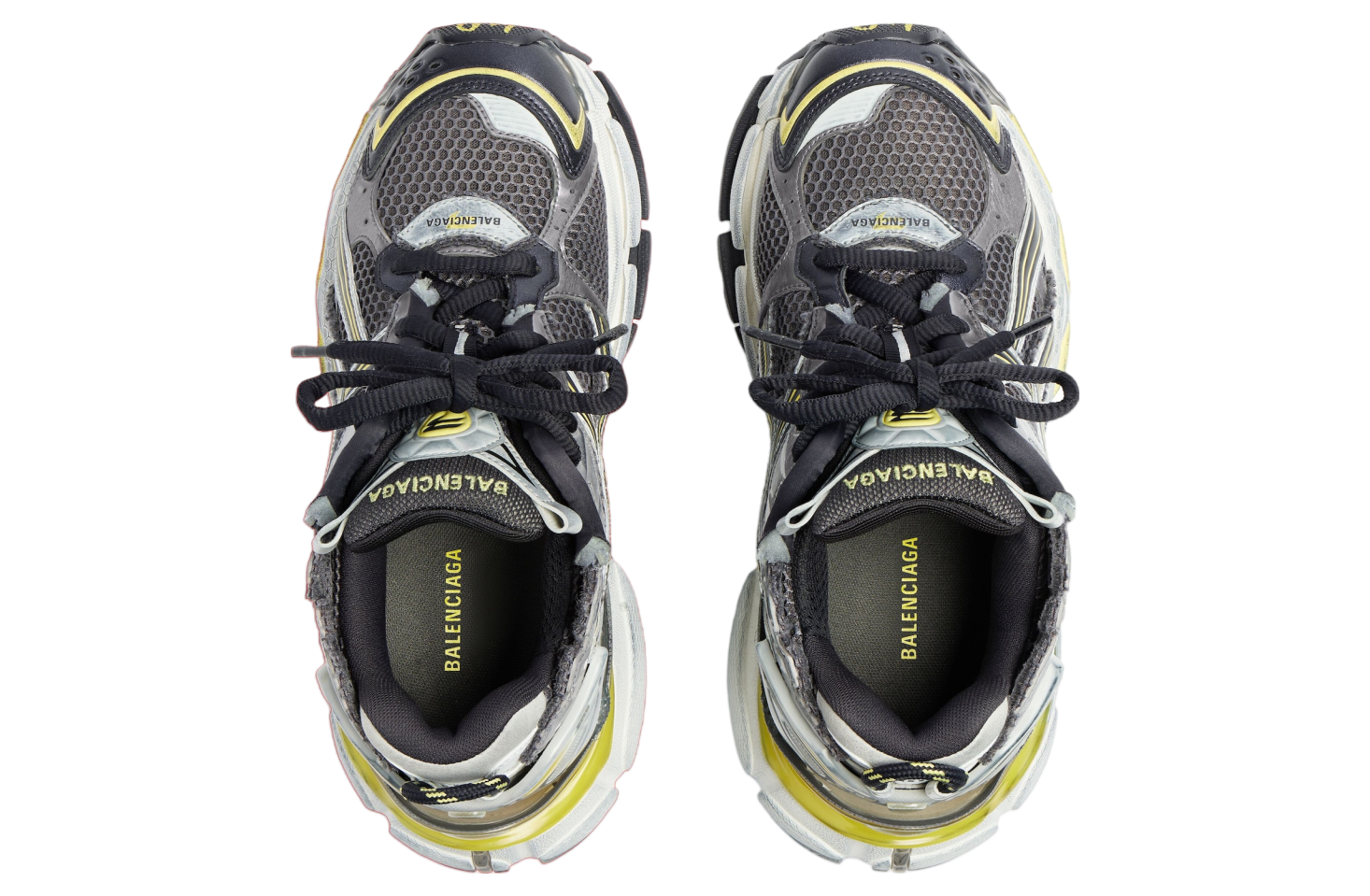 BALENCIAGA RUNNER IN GREY / YELLOW