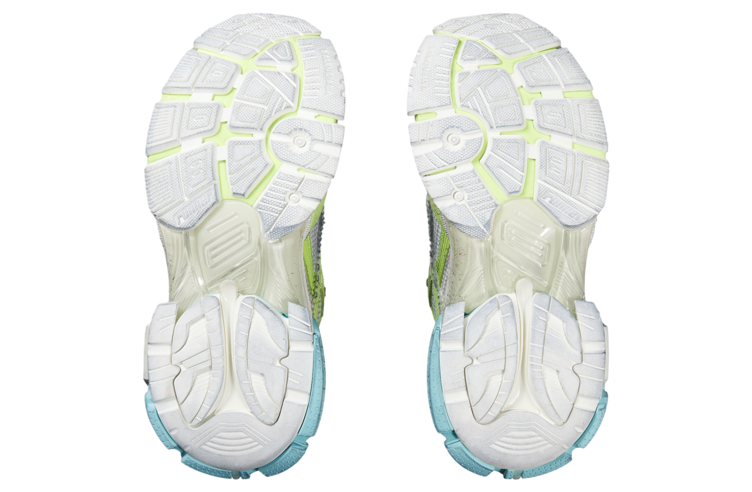 BALENCIAGA RUNNER MARATHON SNEAKER IN WHITE/ACID