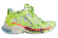 BALENCIAGA RUNNER MARATHON SNEAKER IN WHITE/ACID