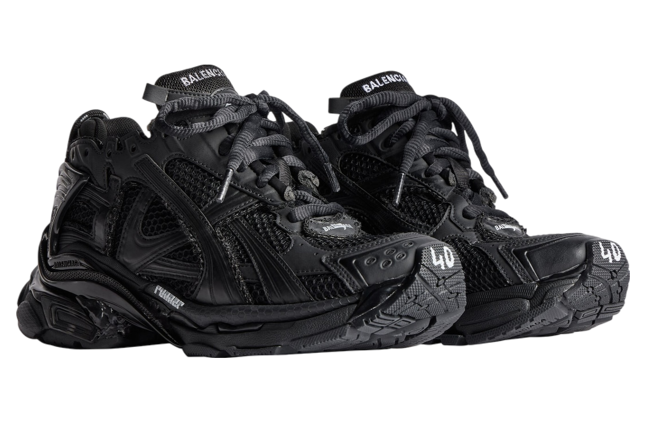 BALENCIAGA RUNNER IN MATTE BLACK