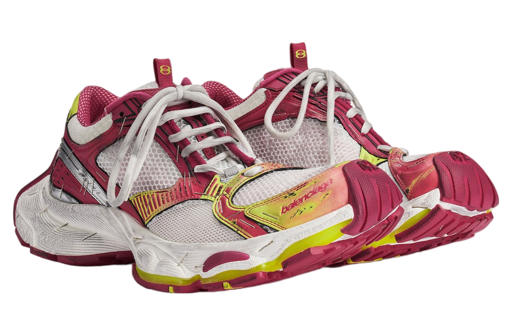 BALENCIAGA STAPLER IN WHITE / PINK