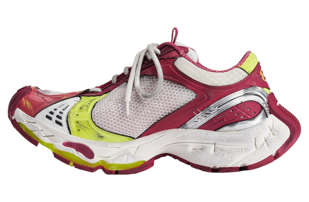 BALENCIAGA STAPLER IN WHITE / PINK